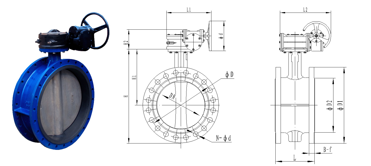 D341X法蘭橡膠軟密封蝶閥