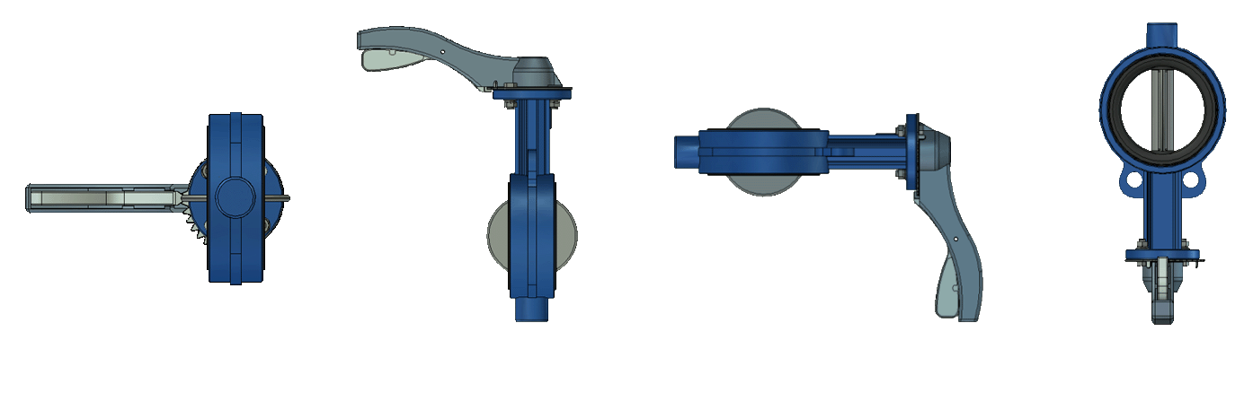 D371X型渦輪對夾軟密封蝶閥
