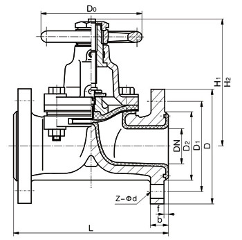 全襯氟隔膜閥G41F46/PO|耐腐蝕隔膜閥